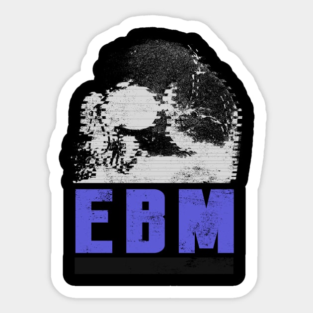 EBM error skull Sticker by soillodge